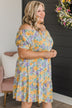 A New Perspective Floral Dress- Ivory, Yellow, & Purple