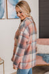 Campfire Nights Plaid Jacket- Coral & Navy