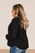 For Next Time Button Top- Black