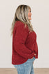 Make Your Move Knit Sweater- Burgundy