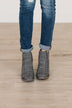 Very G Ember Wedge Booties- Grey