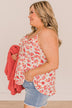 Pretty Petals Floral Tank Top- Ivory & Pink