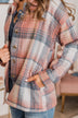 Campfire Nights Plaid Jacket- Coral & Navy