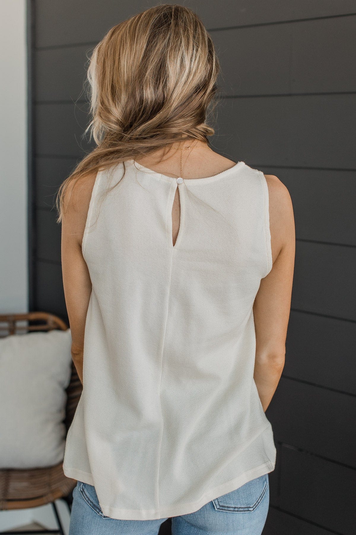 Worth My Time Knit Tank Top- Cream