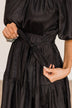Expecting Miracles Puff Sleeve Dress- Black