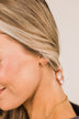 Say You're Mine Heart Stud Earrings- Gold