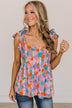 Flatter The Heart Floral Tank Top- Multi-Color