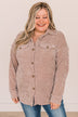 Cause For Applause Knit Button Top- Light Mocha