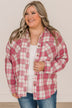 Spring To Mind Plaid Button Top- Pink