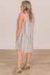 Seeking Happiness Tie Sleeve Dress- Ivory