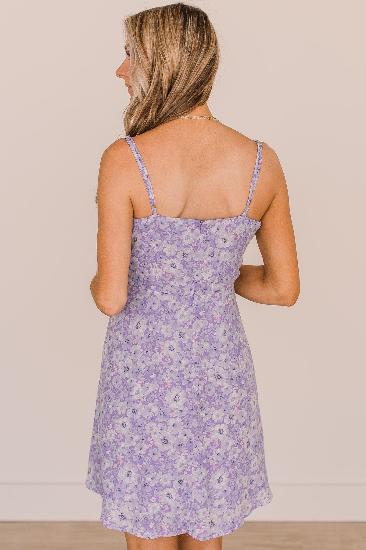 Spring Fling Floral Dress- Lavender