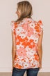 Stuck In The Past Floral Blouse- Peach & Orange