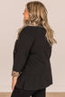 Hungry For Success Button Blazer- Black