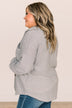 One Step Ahead Knit Button Top- Light Grey