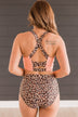 Sandy Shores High-Rise Swim Bottoms- Natural Leopard