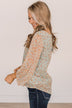 Make It Memorable Floral Blouse- Dusty Blue & Light Yellow