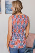 All For This Floral Tank Top- Pink & Blue