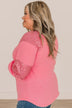Special Moments Sequin Top- Pink