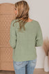 On A Cloud Knit Button Cardigan- Sage