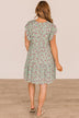 Crack A Smile Floral Dress- Sage & Pink