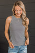 Dropping Hints Striped Tank Top- Ivory & Black