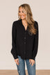 For Next Time Button Top- Black