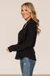 For Next Time Button Top- Black
