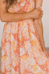 Staying True Floral Maxi Dress- Salmon Pink & Yellow