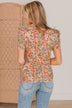 Trusting In You Floral Top- Ivory