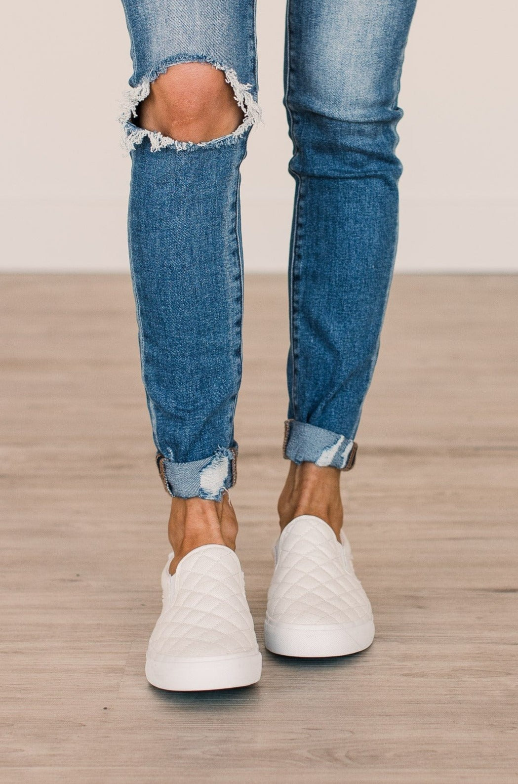 Blowfish Press Sneakers- White Hipster