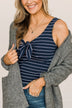 All The Best Things Striped Bodysuit- Navy