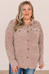Cause For Applause Knit Button Top- Light Mocha