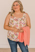 Smitten By You Floral Tank Top- Cream