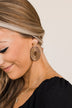 Hidden Gem Dangle Earrings- Bronze