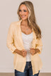 Feeling Your Warmth Button Up Top- Yellow