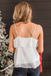 Star Of The Show Tiered Tank Top- Off-White