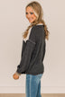 Give It Your All Color Block Top- Ivory & Charcoal