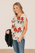 As You Can See Floral Top- Ivory