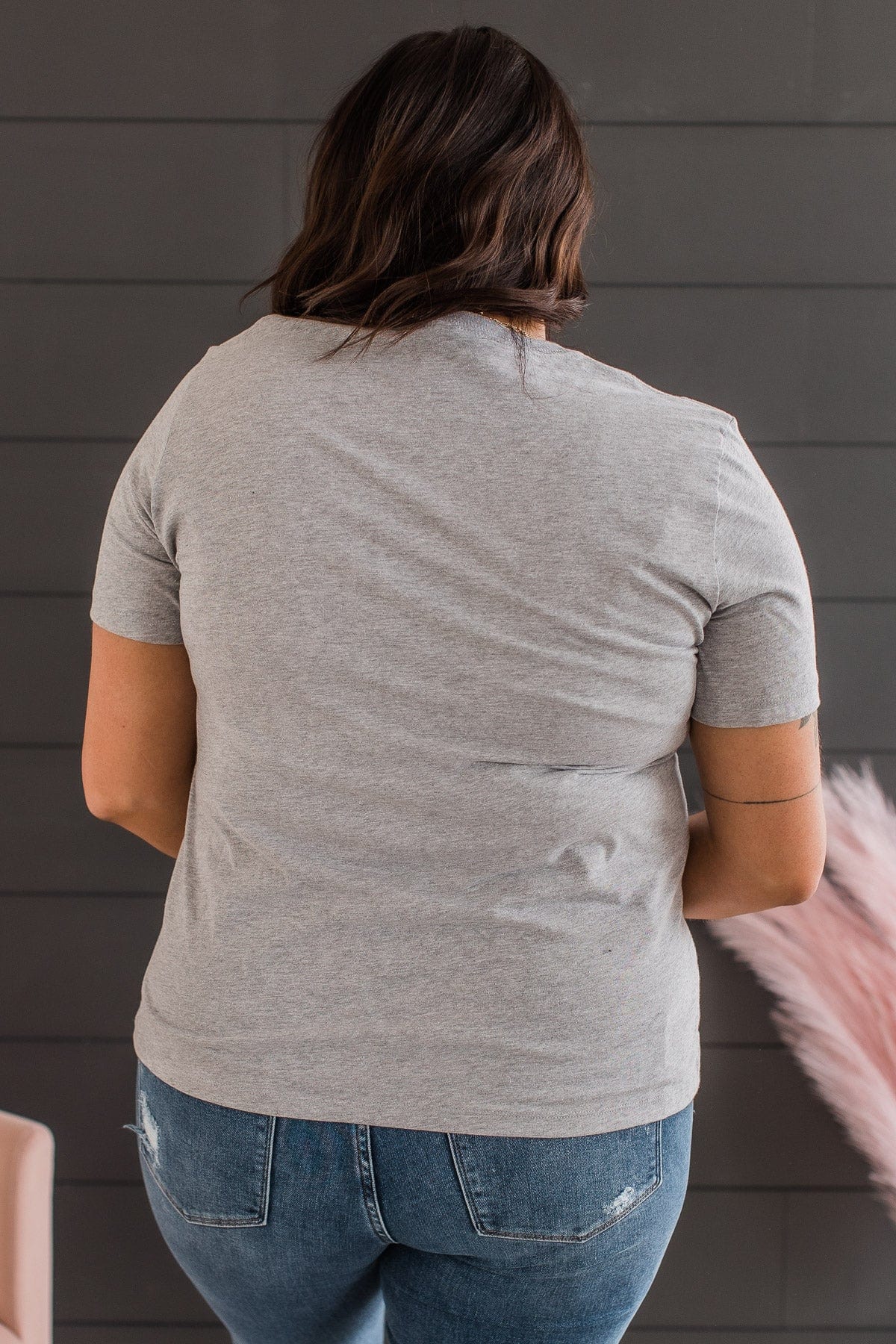 "XOXO" Graphic Tee- Heather Grey