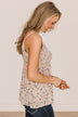 Songs Of Love Floral Babydoll Tank Top- Light Dusty Pink