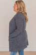 Own The Moment Open Front Cardigan- Navy