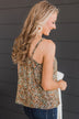 Lost In The Flowers Tank Top- Black & Sage