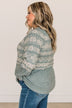 Winter Wonders Knit Sweater- Slate Blue