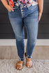 Vervet Mid-Rise Skinny Jeans- Maisie Wash