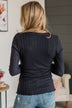 Love Endures Knit Top- Navy