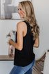 Came To Win V-Neck Tank- Black