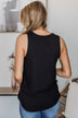 Came To Win V-Neck Tank- Black