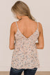 Songs Of Love Floral Babydoll Tank Top- Light Dusty Pink