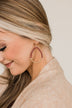 Take Your Pick Teardrop Earrings- Wine & Gold