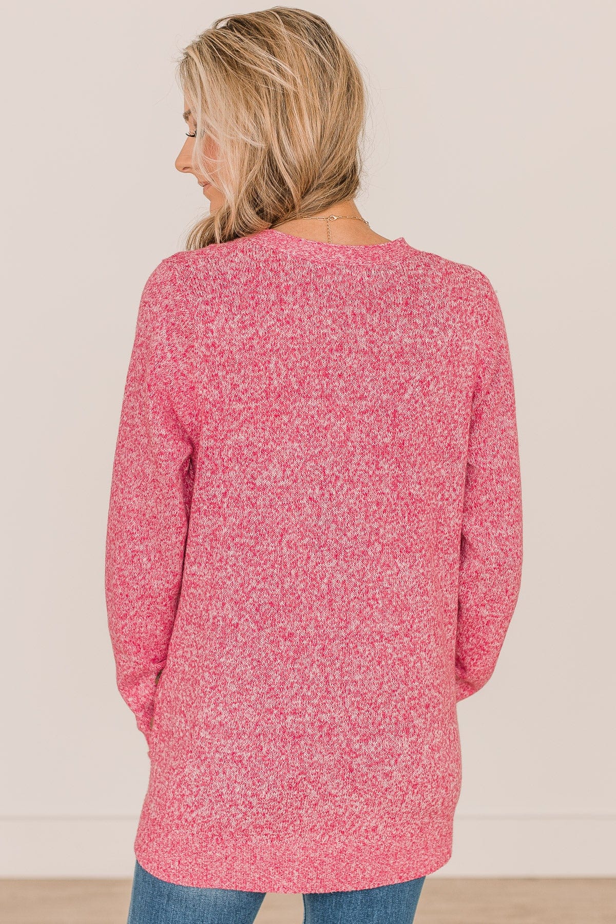 Beautiful Moments Knit Cardigan- Pink